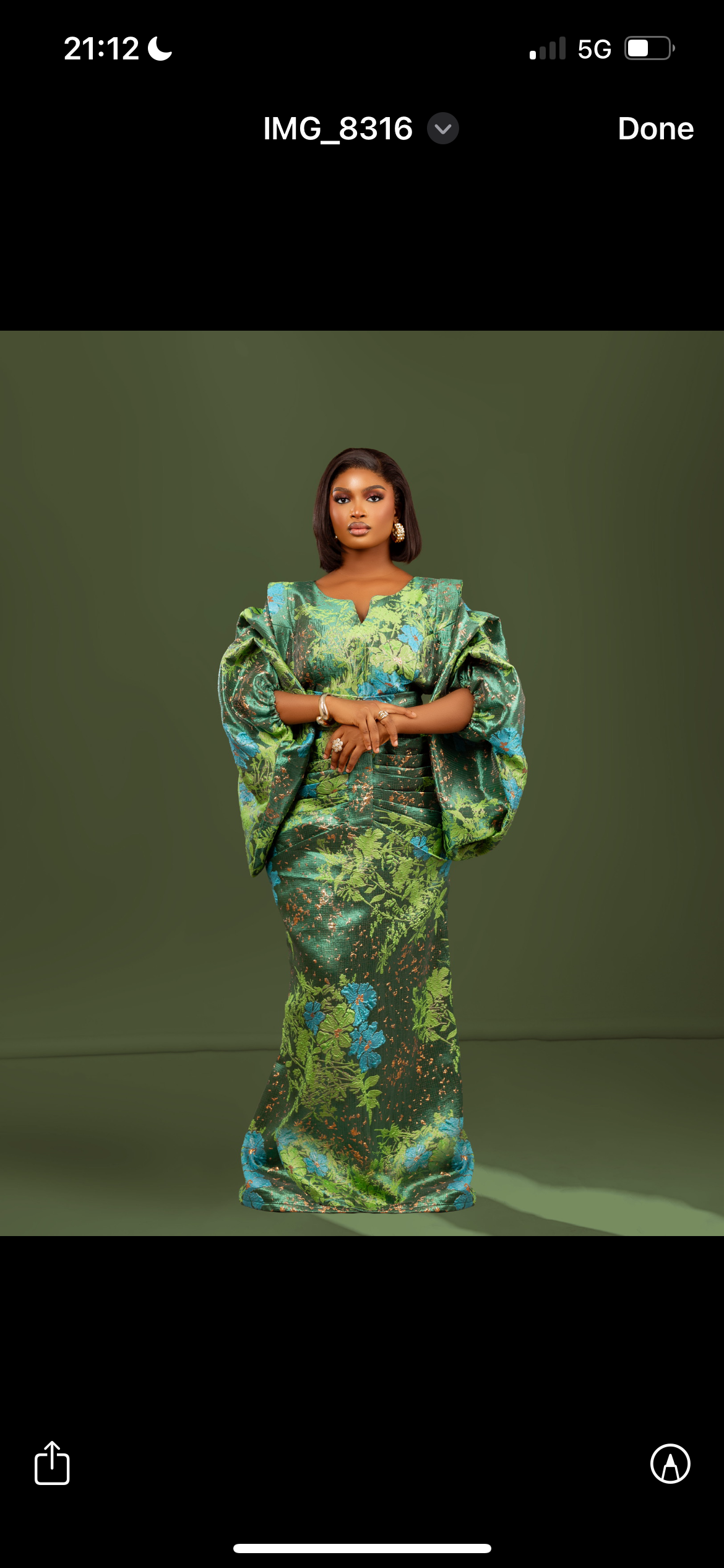 High quality Abike brocade dress