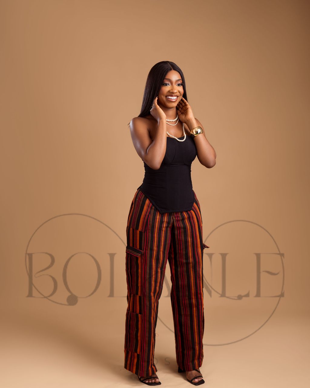 Aso Oke cargo pants