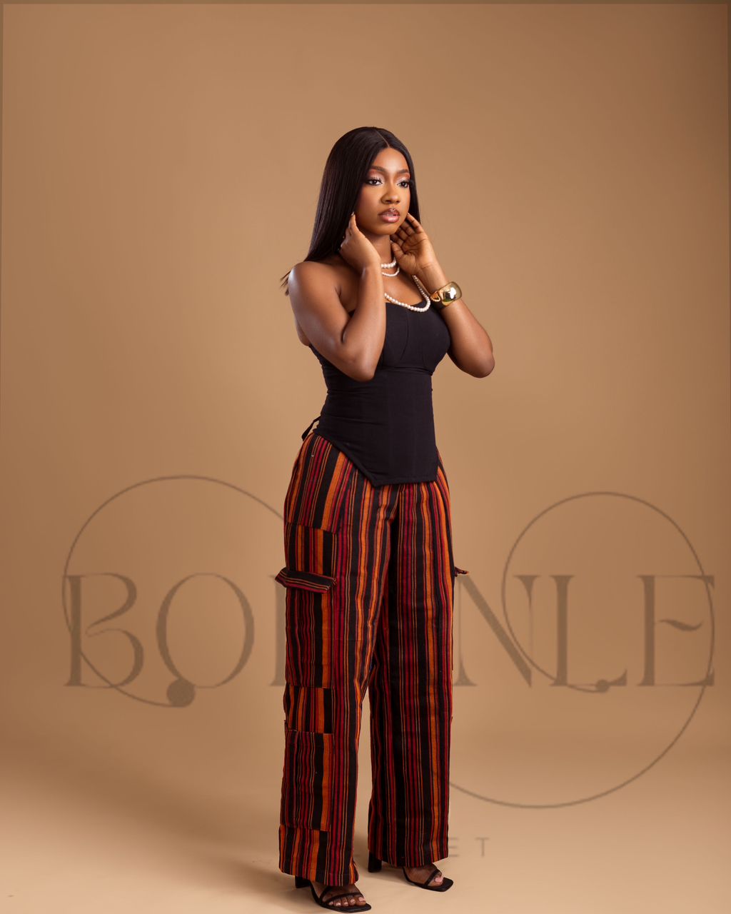 Aso Oke cargo pants